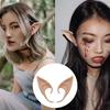 Halloween Latex Elf Ears Simulation Soft Harmless False Ears Props Elf Angel Dress Up Cosplay Christmas Decor