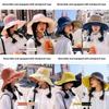 Summer Wide Brim Fisherman Hat For Women With Sun Protection And Doublesided Embroidery