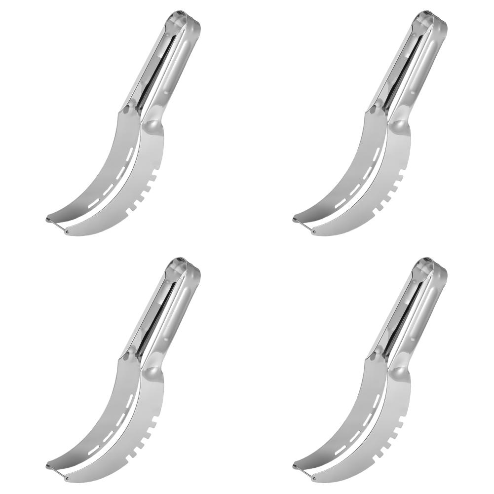 1-5pc Stainless Watermelon Slicer Cutter Non-Slip Handle Melon Fruit Slicer Digger Tool Kitchen Gadgets for Pineapple Cantaloupe
