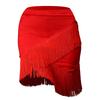 Adult Tassel Irregular Mini Skirt for Latin Dance Performance