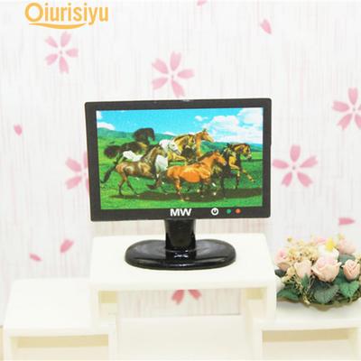 LCD TV Doll Toy Structures Accessories For Doll House Furniture Toy New