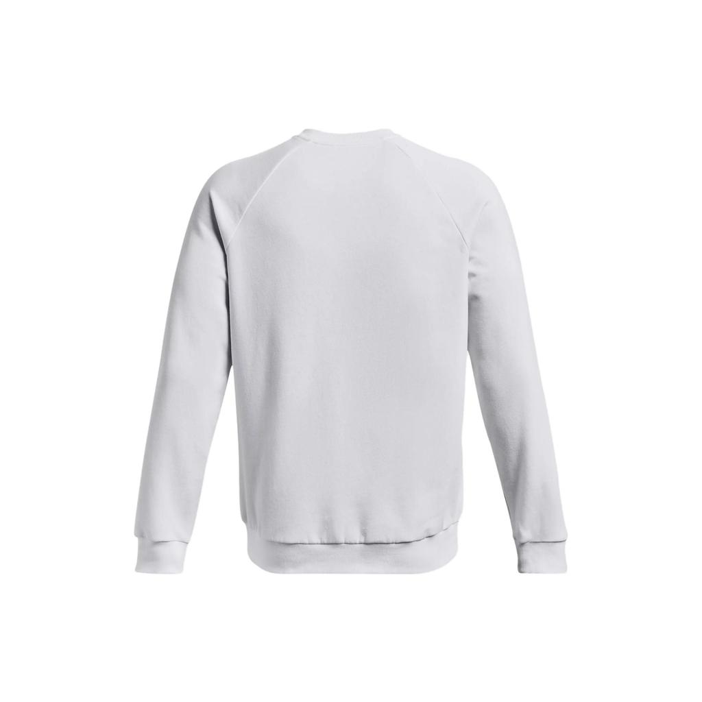 Under Armour Figurbetontes Sweatshirt für Herren mit Logo-Print, Rundhalsausschnitt und langen Ärmeln, Weiß 1379755-100