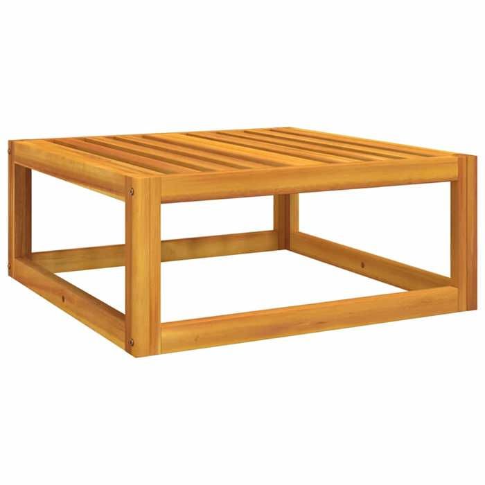 VidaXL Garden Footrest with Cushion, Stool, Seat, Pouf, Outdoor Patio Balcony Terrace Furniture, Greens Wood 360022