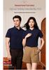 Custom Plus Size Cotton Polo Shirt with Logo Printing - Short Sleeve Lapel Design for Workwear