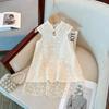 Girls Summer Floral Sleeveless Qipao Dress Kids Lace Trim Princess Party Dress For Toddler And Little Girl