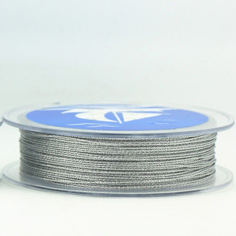 

1/3/6/9/12/15 Strand CS Silver String Strand Braid Rope Handmade Braided Rope Silver Wire Bracelet String Carrying Strap Embroider 6 strands of silver wire (ordinary)