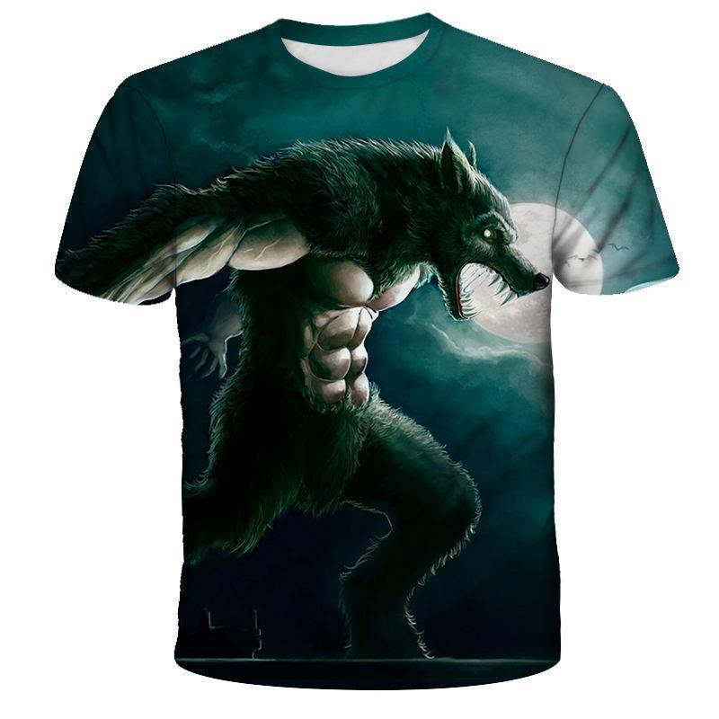 Men's T-shirt Tianma Series 3D Digital Printed Men's Casual Short Sleeved T-shirt