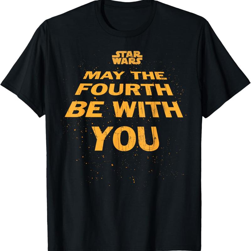May The Fourth Be With You Tilted Logo Poster T Shirt