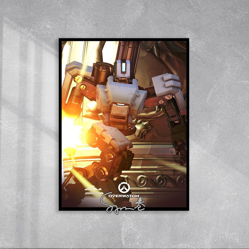 Overwatch Game Character Poster Canvas Printing Overwatch 3D Characters Wall Art Picture Video Game Wall Decor for Gaming Room