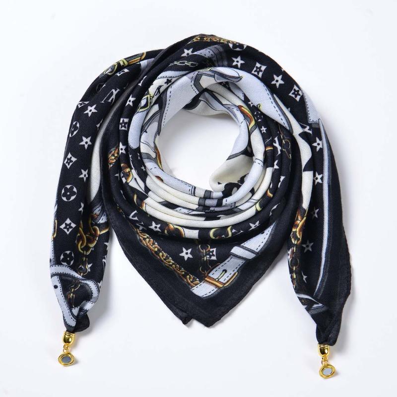 Ladies Warm Magnetic Triangle Neck Protection Scarf Premium Versatile Velvet Decorative Scarf Scarf