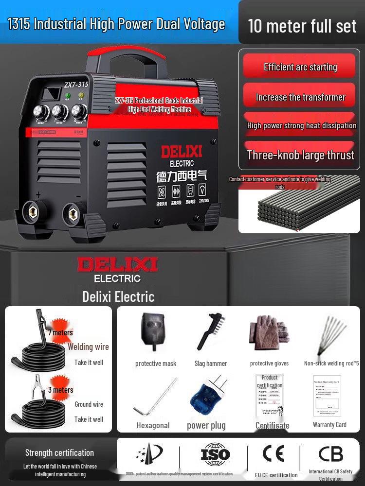 DELIXI Dual Voltage Industrial & Household All-Copper Welding Machine