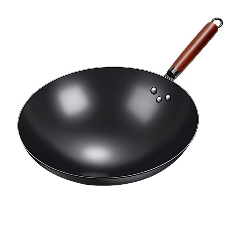 ZISIZ Handcrafted Non-stick Iron Wok