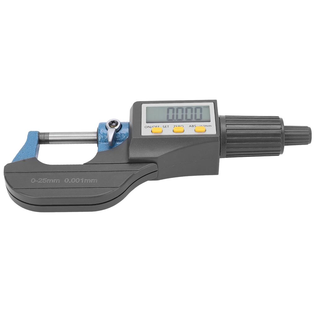 Digital Micrometer LCD Display with FineTuning Ratchet Wall Thickness Measuring Tool