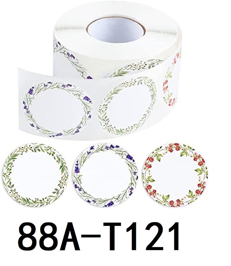 50MM, 500 Stickers/roll, Kraft Paper, Thank You Can Stickers, Handmade, Adhesive Baking Decoration, Circular Stickers