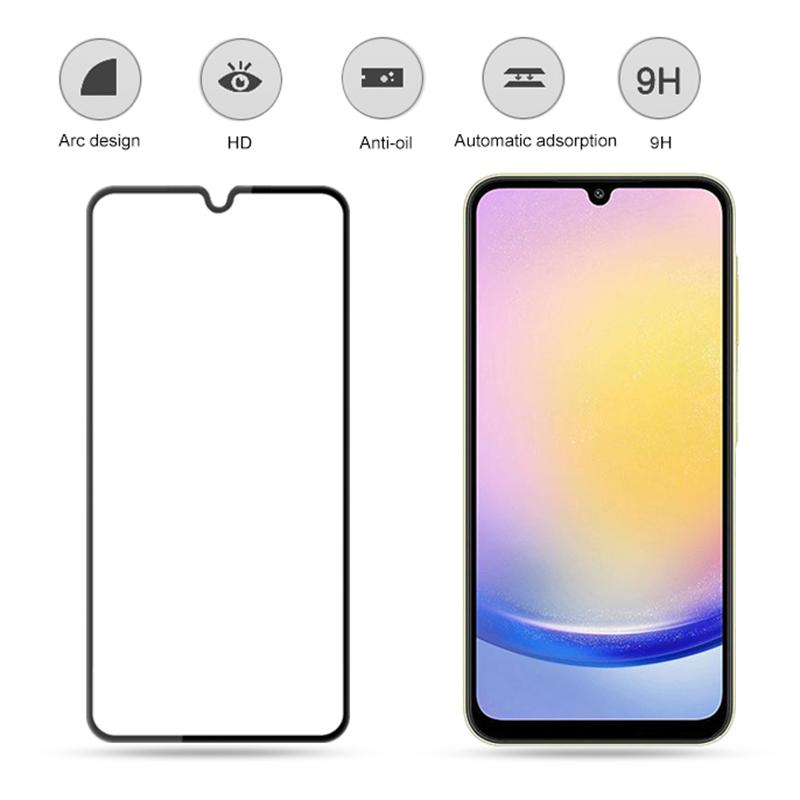 MOCOLO 25Pcs For Samsung Galaxy A25 5G (Global) (161.0 X 76.5 X 8.3mm) Full Glue Screen Protector Tempered Glass Film