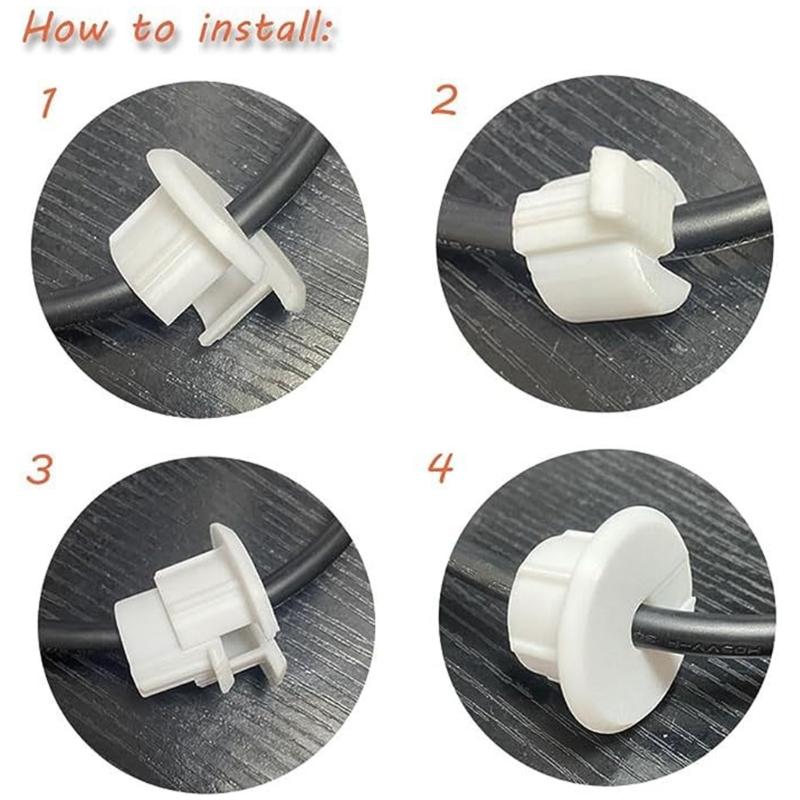 Cable Wall Grommets for Ethernet Cable Neat and Organized Cable Routing Solution
