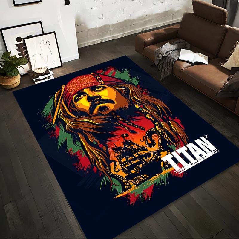 

Pirate Theme Carpet with Ship1Octopus1Orange Sunset1Bold Illustration Art Style Suitable for use as an anti-slip1 for1room and bedroom sofas 40x60cm( 15x23in )