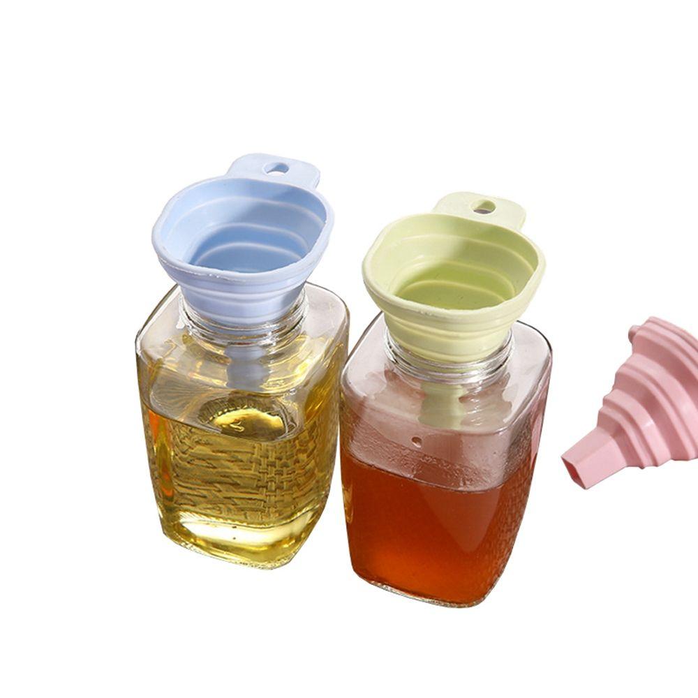 Utensils Collapsible Telescopic Silicone Funnel Liquid Dispensing Funnel Hopper Kitchen Tool