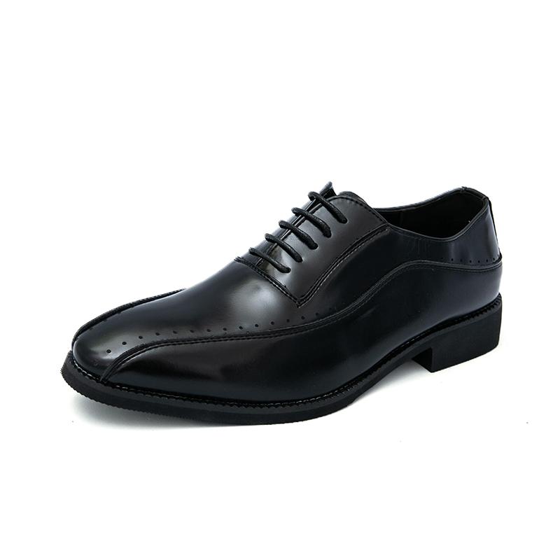 Fashion Groom in formal leather shoes Minimalist and retro British style Leisure Business and Office Elegant adult shoes Plus Size -46