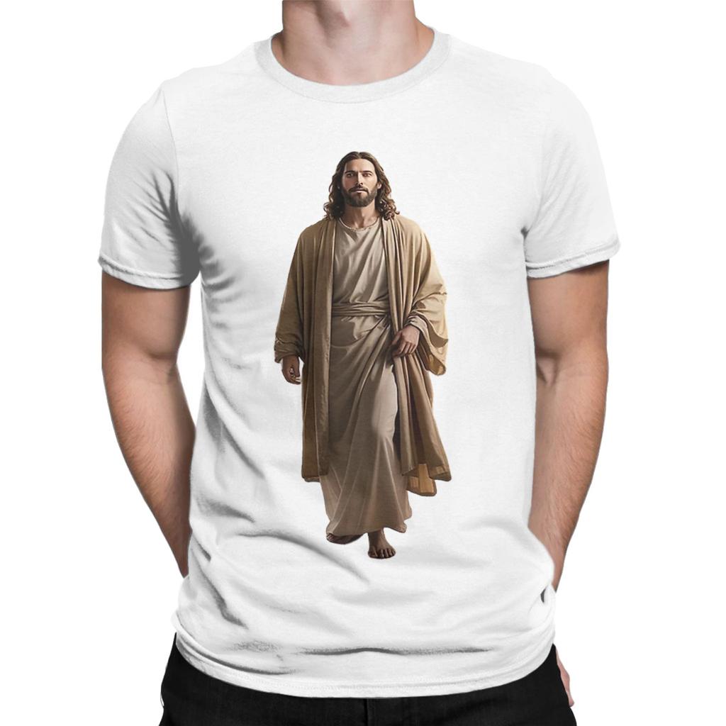 Jesus Coming Out Of My Cave TShirts for Unisex Funny 100 Cotton Tees Round Collar Short Sleeve T Shirts Plus Size Clothing