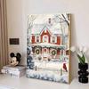 Christmas Atmosphere Diamond Art Set, 5D DIY Full Diamond Dot Painting Crystal Cross Stitch Painting Craft To Decorate Home Walls
