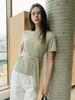 Aeskoneo Drape Waist Wrap T-Shirt Olive At6Tsb017Ol