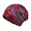 Multifunctional Turban Hats Plaid Print Casual Hedging Cap  Autumn and Winter