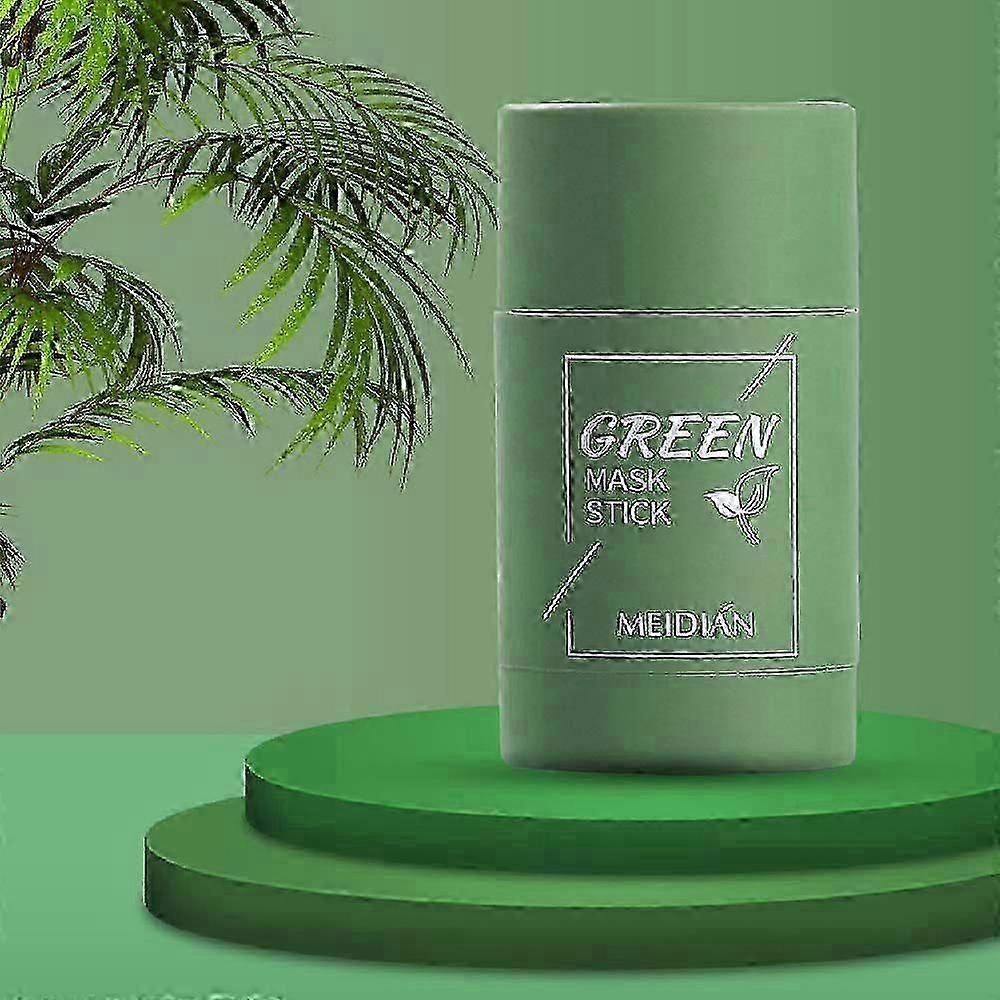 Green Tea Mask Stick,Blackhead Remover with Green Tea Extract,Deep Pore Cleansing,Moisturizing, Skin Brightening, Removes Blackheads for All Skin Type