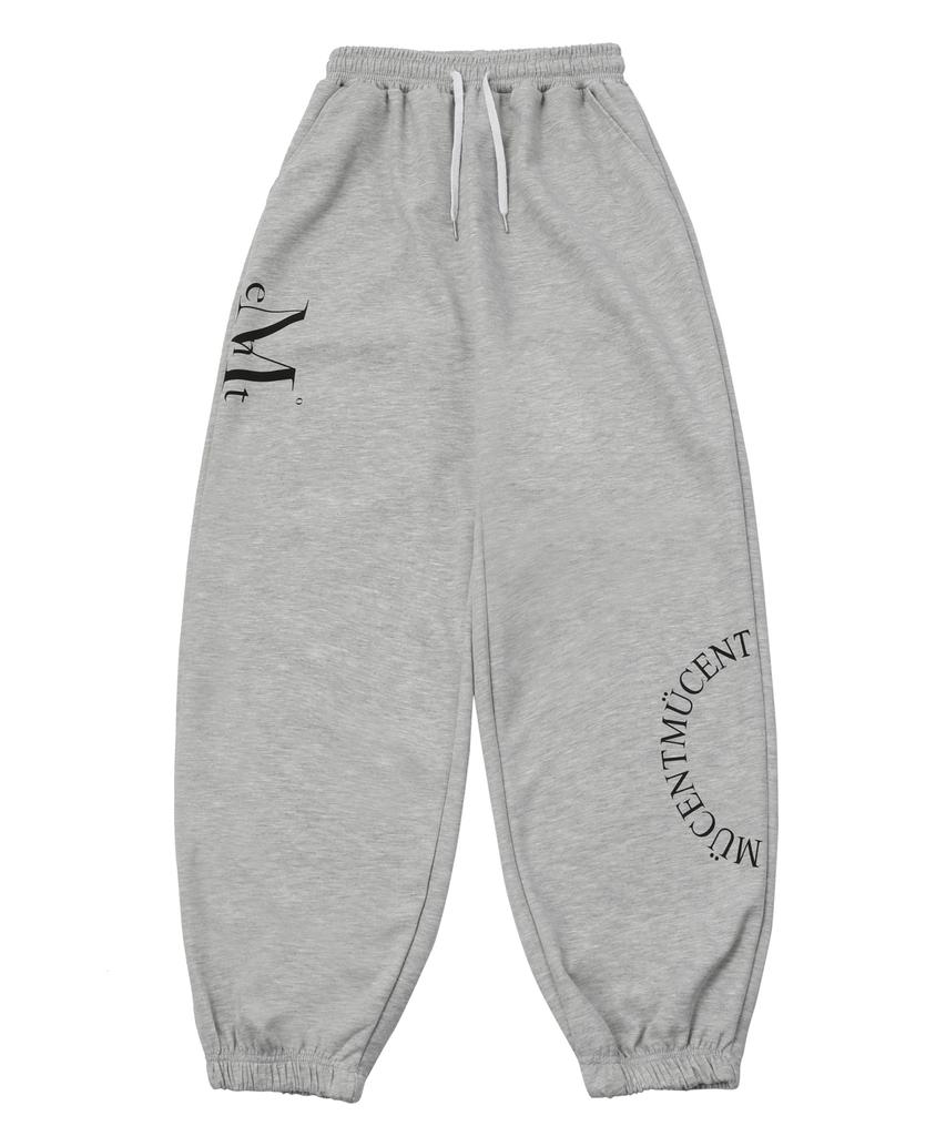 MUCENT Division Wide Sweat Jogger Pants Unisex (Grey, Black)