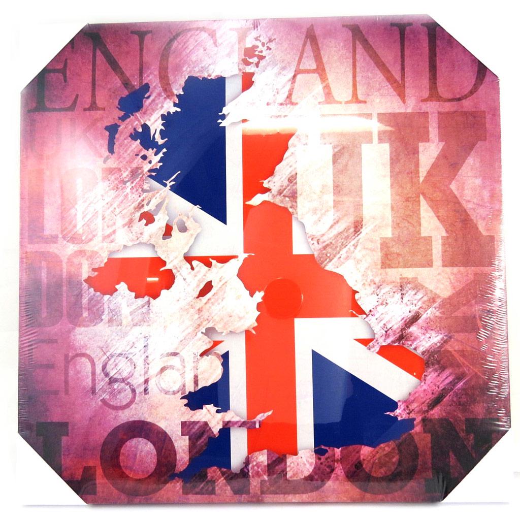 Les Trésors De Lily [M5296] - Canvas 'So British' Map (40x40 Cm)