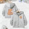 Casual Hoodie Capybara Lovely Design Jacket for Boys Girls Zipper Spring and Autumn Trendy Animal Cartoon Sweatshirts Zip Up