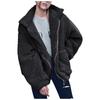 Women's Fashion Casual Jacket Winter Warm Coat Coat Plush Loose Zipper Jacket