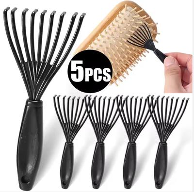 2025 Mini Pente de Plástico Limpador Escova de Cabelo Embutida Removedor de Cabelo Doméstico Escovas de Limpeza com Cabo Limpadores Ferramentas de Beleza Acessórios