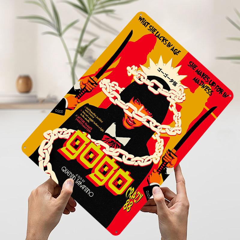 

Go Tinplate Poster Customized Wall Art Vintage Retro Metal Signs for Room Decoration At Home Decor Items Coffee Bar Accessories 7.9x11.8In(20x30cm)