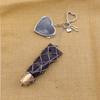 Premium Silver Lipstick Mesh Pocket Bag Pendant Fashion Lipstick Bag Hanging Celebrity Style Key Pendant K53