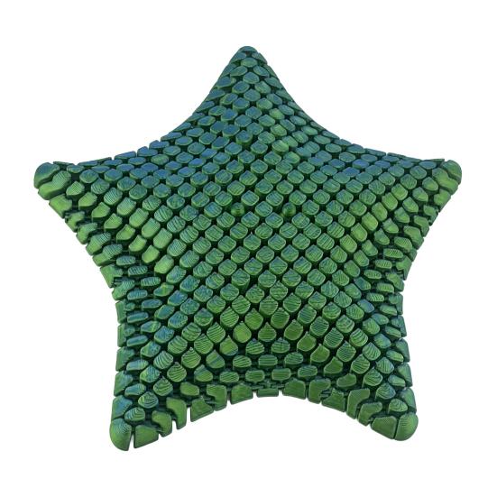 3D Printed Starfish Fidget Toy, Compact Palm-Sized Stress Relief Squishy Puzzle Toy, Flexible Durable Handheld Desk Decor Gift for Kids Adults