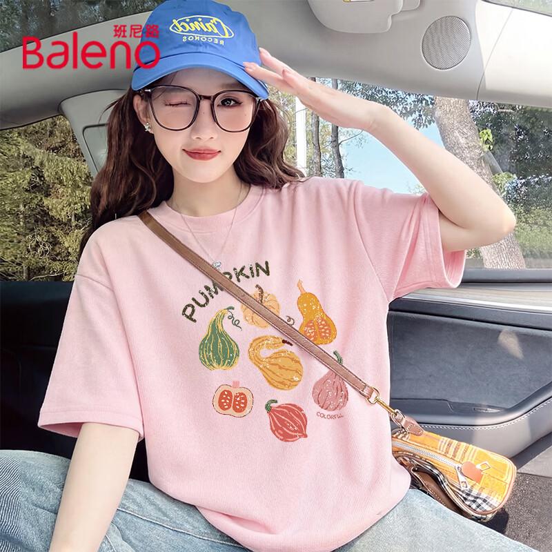 Baleno Women s Loose Fit Pure Cotton Short Sleeve T-Shirt XL