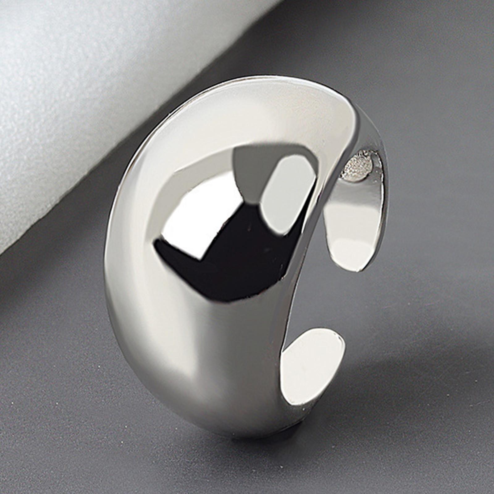 

Европейское и американское преувеличенное обнаженное широкое кольцо с женским дизайнерским смыслом, персонализированное обнаженное регулируемое кольцо, позолоченные ювелирные изделия One Size