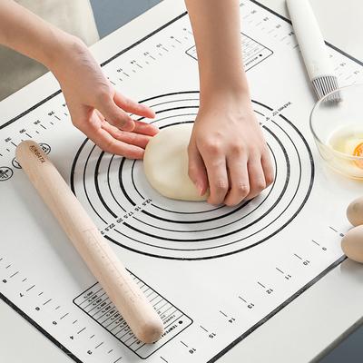 Tappetino da forno in silicone, grande tappetino per pasticceria, antiaderente, per torte, pizza, impastare, stendere, rivestimenti per la cottura con misure, teglie da forno