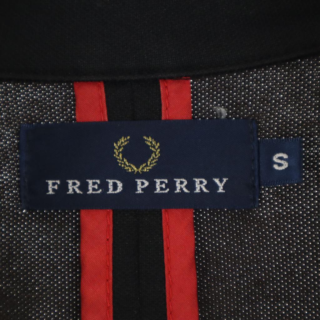 FRED PERRY Jersey tailored jacket S black Men's Used