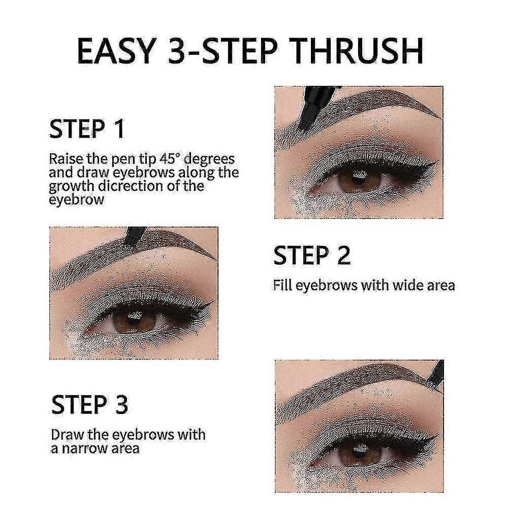 2025 Eyebrow Pen Waterproof Brow Pencil Eyebrow Tattoo Pen Natural Makeup Long Lasting