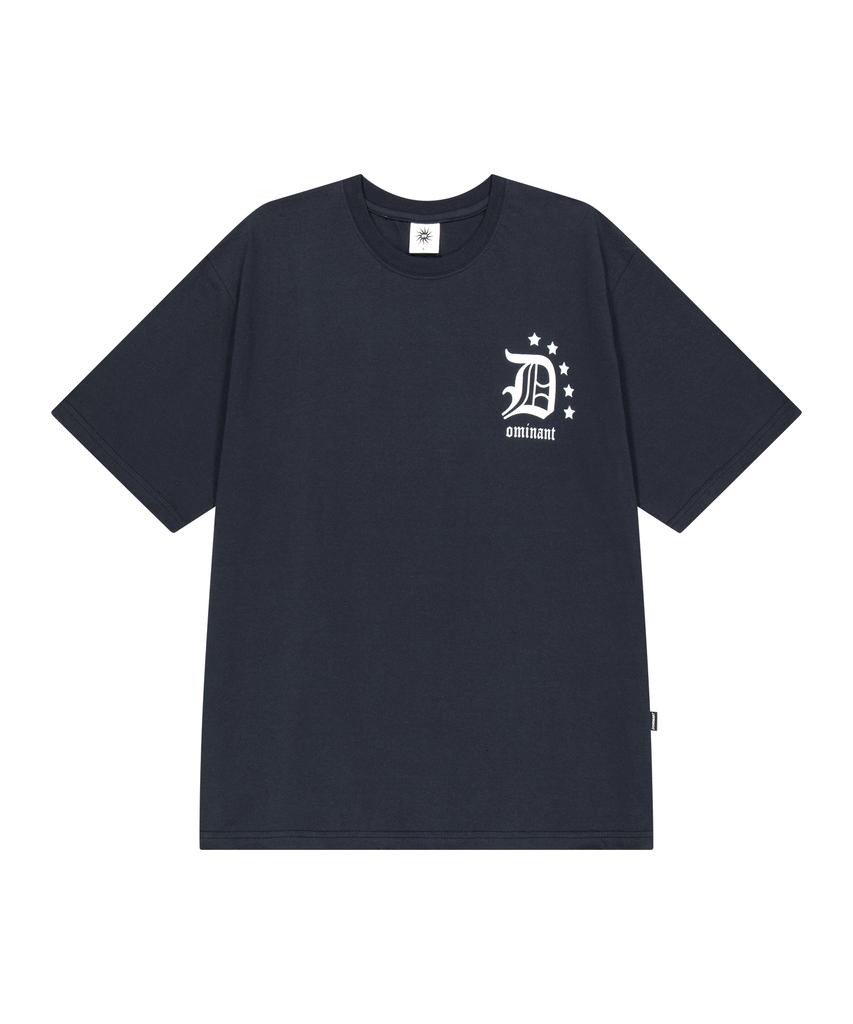 DOMINANT Star Logo T-Shirts Navy