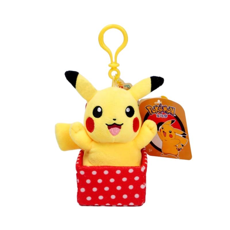 Pokemon Pikachu Mew Squirtle Charmander Kawaii Plush Toy Pendant School Bag Backpack Pendant Key Ring Small Doll Birthday Gift