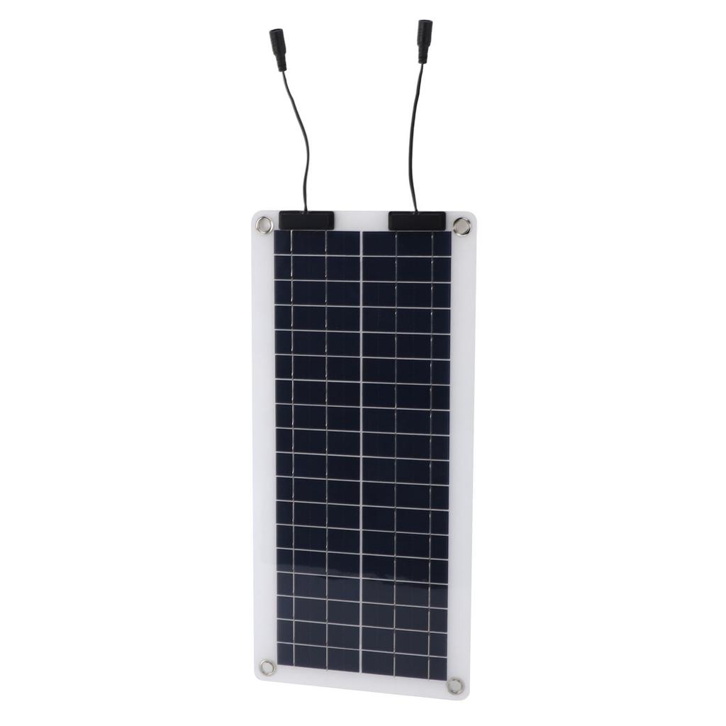 30W Monocrystalline Solar Battery   Solar Panel Kit with OBD   Red Black Battery Clips for Car Boat RV Trailer