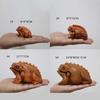 Lucky Frog Guiro Rasp Wooden Frog Rasp Musical Instrument Portable Lucky Frog Crafts  Gifts