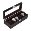Baskiss Wooden Watch Watch Storage Luxury Watch Collection Case Case, Box, (5 Watches)