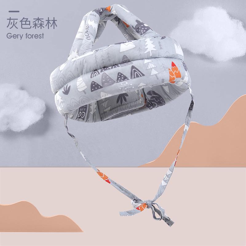 

Мягкая удобная головная безопасность и защита Регулируемые шапки Детская шапочка для малышей Защитная шапка от столкновений Детский защитный шлем серый