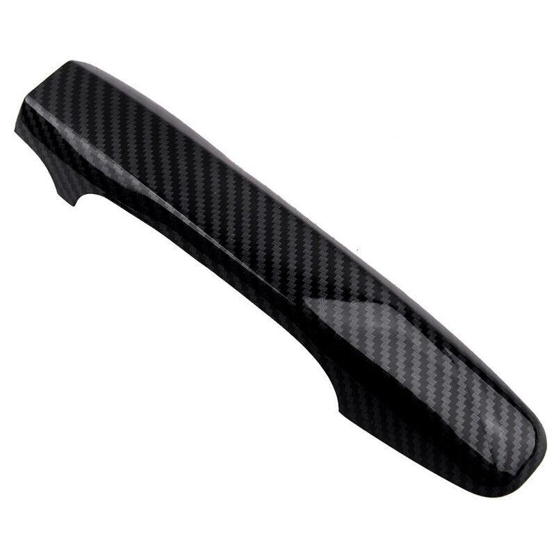 For Honda Civic Coupe 2 Door 2006 2007 2008 2009 2010 2011 Car Carbon Fiber Style Exterior Door Handle Moulding Cover Trim Decor