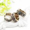 Retro Vintage Ring For Women Round Full Rhinestone Finger Rings Ethnic Wedding Jewelry Gift