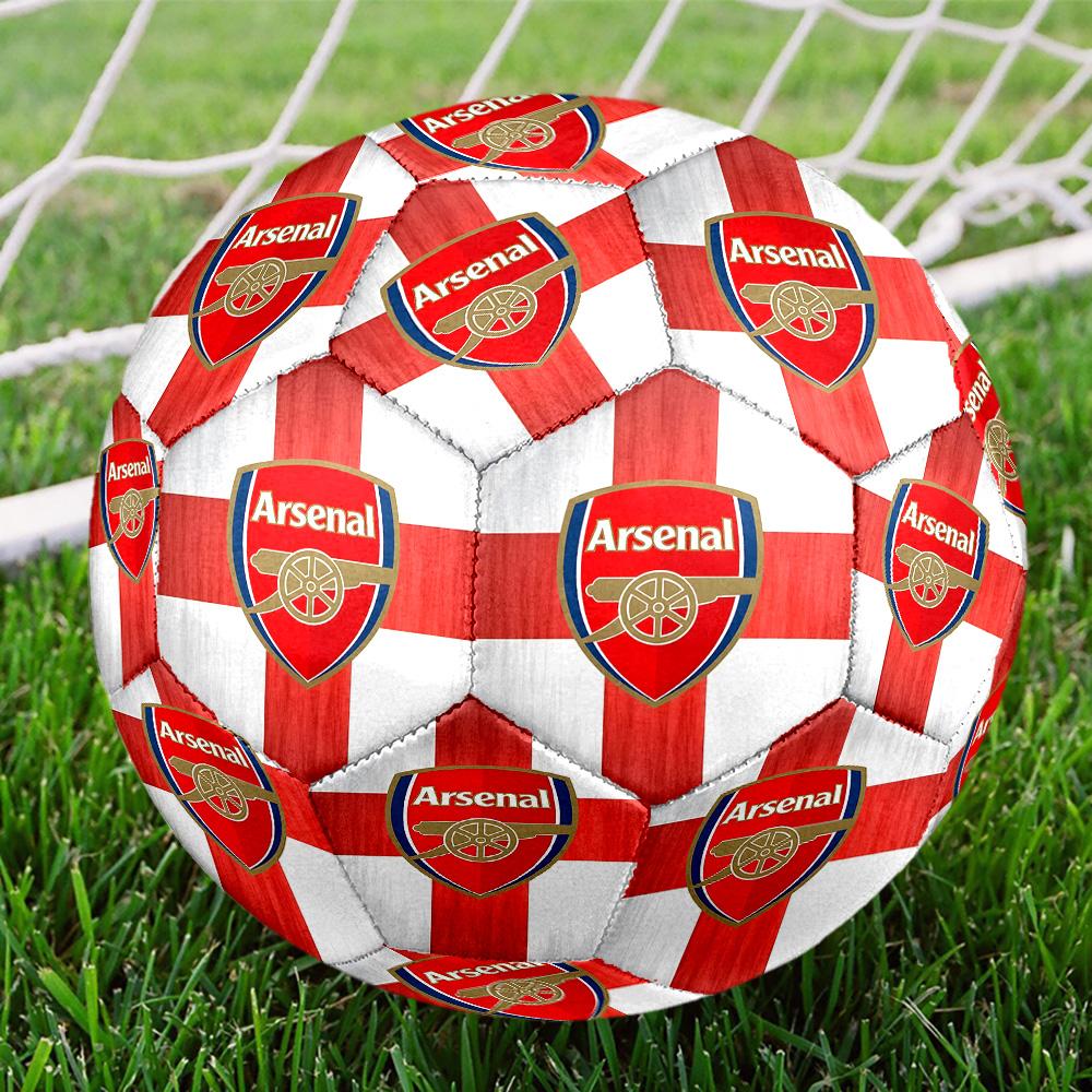Football F.C Print Size 5 Soccer Ball, Standard Match Football for Sports Game and Team Practice, Ideal Gift for Soccer Fans